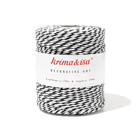 krima & isa Garnrolle Schwarz
