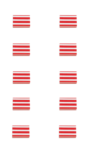 Sparpaket: krima & isa Streichhölzer – Gestreift Rot (10 Päcken)