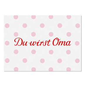 krima & isa Postkarte Du wirst Oma