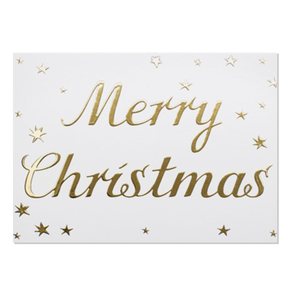 krima & isa Postkarte Christmas Gold