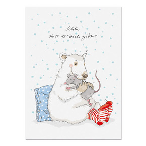krima & isa Postkarte Kuschelbär