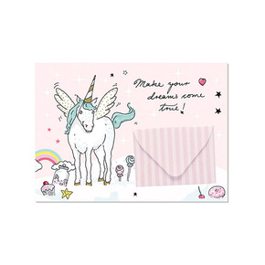 krima & isa Briefchenkarte – Einhorn