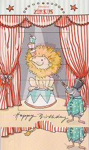 krima & isa Schiebekarte Löwe Geburtstag