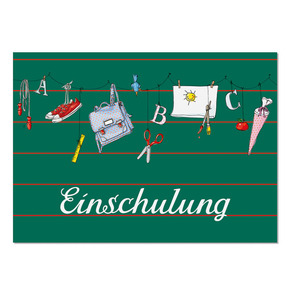 krima & isa Postkarte Einschulung