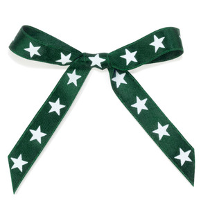 krima & isa Schleife Sterne Dunkelgrün