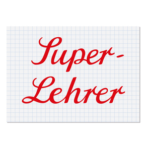 krima & isa Postkarte Super-Lehrer