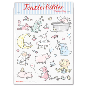 krima & isa Fensterbilder Babytiere