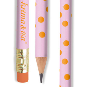 krima & isa Bleistift Punkte Pink Orange