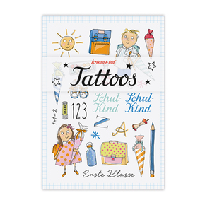 krima & isa Tattoo Erster Schultag