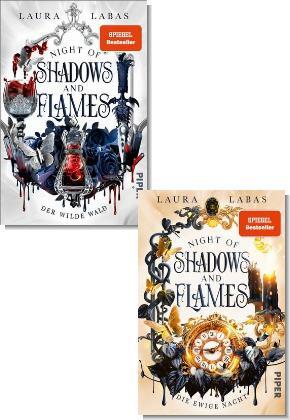 Night of Shadows and Flames - Fantasy-Paket (2 Bücher, mit Farbschnitt)