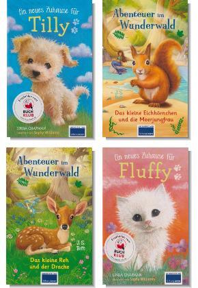 Kinderbuch-Paket: Tiergeschichten - Erstes Lesen ab 7 Jahren (4 Bücher)