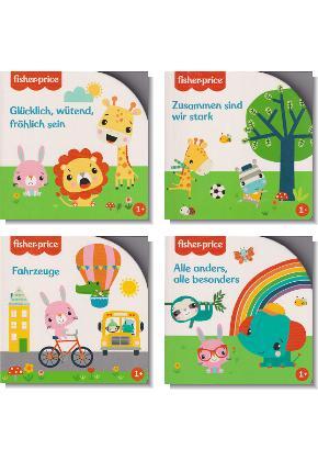 Kinderbuch-Paket - fisher-price Pappbilderbücher (4 Bücher)