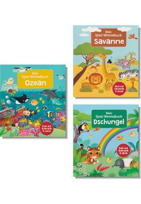 Mein Spiel-Wimmelbuch - Lebensräume Tiere (3 Bücher)
