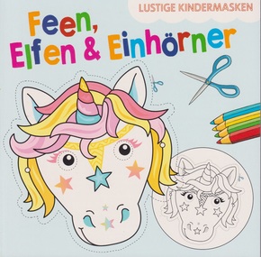 Malbuch - Feen, Elfen & Einhörner