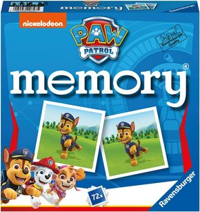 Ravensburger - 20743 Paw Patrol Memory, der Spieleklassiker, Merkspiel für 2-8 Spieler ab 4 Jahren