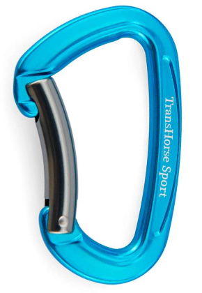 Aluminium Karabiner (Farbe: aqua mineral)