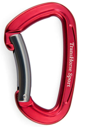 Aluminium Karabiner (Farbe: red flower)