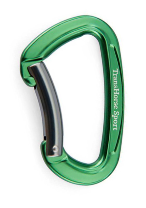 Aluminium Karabiner (Farbe: dark green)