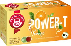 Teekanne Power-T - Orange, mit Koffein (18 Beutel)