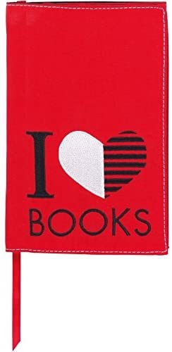 Buchumschlag - I Love Books -  Schutzumschlag für Taschenbücher
