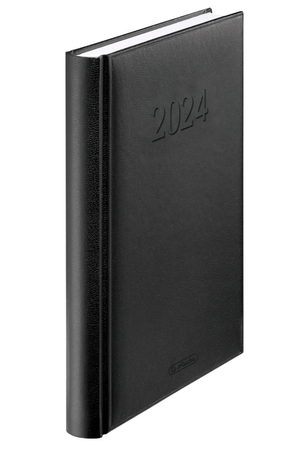 Herlitz Cheftimer / Buchkalender 2024 - DIN A5, schwarz