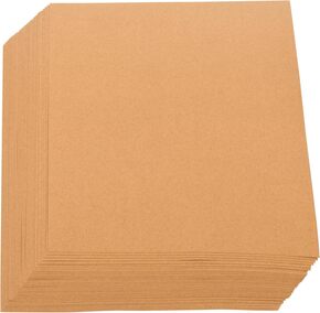 Kraftpapier, 50 Blätter, DIN A4, Naturkarton, hochwertige Qualität, 170 g