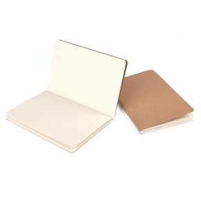 Kleines Notizbuch mit Kraftpapier-Einband - Blanko (2 Stück)