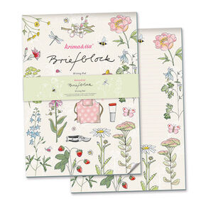 Krima & Isa Briefblock Gartenliebelei
