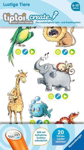 tiptoi® CREATE Sticker Lustige Tiere