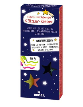 Glitzer-Kleber - Nachtleuchtend 3er Set