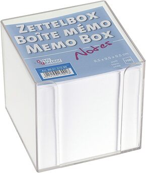 Zettelbox - 700 Blatt in Kunststoffbox, weiß