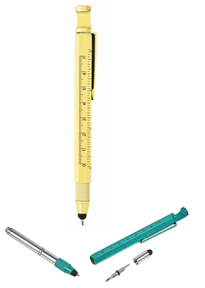 Werkzeugstift aus Metall - 6-in-1 (1 Stift, Farbe zufällig)