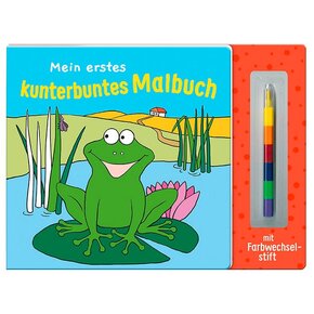 Mein erstes Kulleraugen-Malbuch Frosch (Mit Wachsmaler)