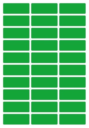 TANEX OFC-107 Vielzweck Etiketten selbstklebend (12 x 30 mm) grün - 300 Stück