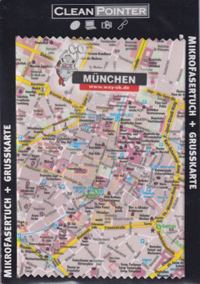 Mikrofasertuch München (mit Grußkarte)