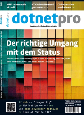 windows developer - Magazin für Profi-Entwickler - Jahrgang 2022 (12 Ausgaben)