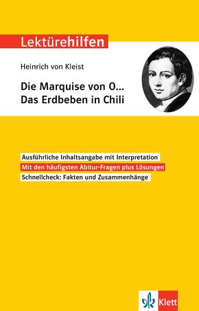 Klett Lektürehilfen Heinrich von Kleist, Die Marquise von O... Das Erdbeben in Chili