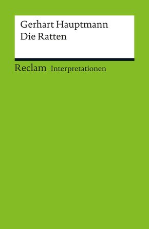 Interpretation. Gerhart Hauptmann: Die Ratten (eBook, PDF)