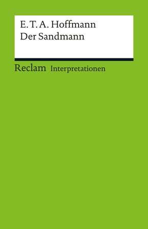 Interpretation. E. T. A. Hoffmann: Der Sandmann (eBook, PDF)