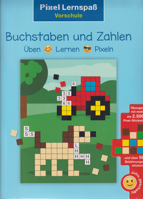 Pixel Lernspaß - Vorschule: Buchstaben und Zahlen (Mit über 2.500 Stickern)