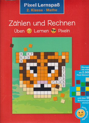 Pixel Lernspaß - 2.Klasse, Mathe: Zählen und Rechnen (Mit über 2.500 Stickern)