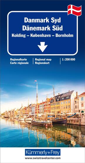 Kümmerly+Frey Regional-Strassenkarte Dänemark Süd 1:200.000