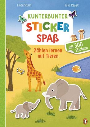 Kunterbunter Stickerspaß - Zählen lernen mit Tieren