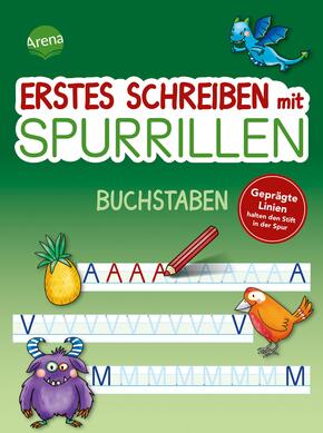 Erstes Schreiben mit Spurrillen. Buchstaben