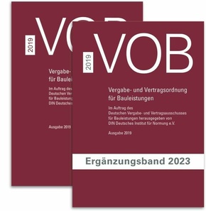 Paket VOB Gesamtausgabe 2019 + VOB Ergänzungsband 2023 (eBook, PDF)