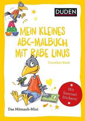 Duden Minis (Band 34) - Mein kleines Abc-Malbuch mit Rabe Linus / VE mit 3 Exemplaren