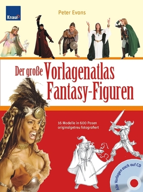 Der große Vorlagenatlas Fantasy-Figuren, m. CD-ROM