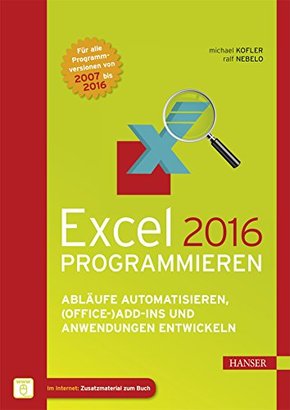 Excel 2016 programmieren, m. 1 Buch, m. 1 E-Book