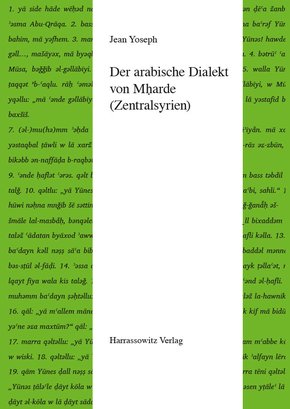 Der arabische Dialekt von Mharde (Zentralsyrien) (eBook, PDF)