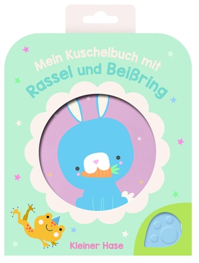 Mein Kuschelbuch mit Rassel und Beißring - Kleiner Hase